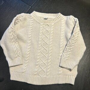 🤍🧶 Janie and Jack Cable Knit Sweater – Cream – Size 2T 🧶🤍